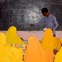 Free sanitary pads at school for girls in Galmudug, Somalia Image 1